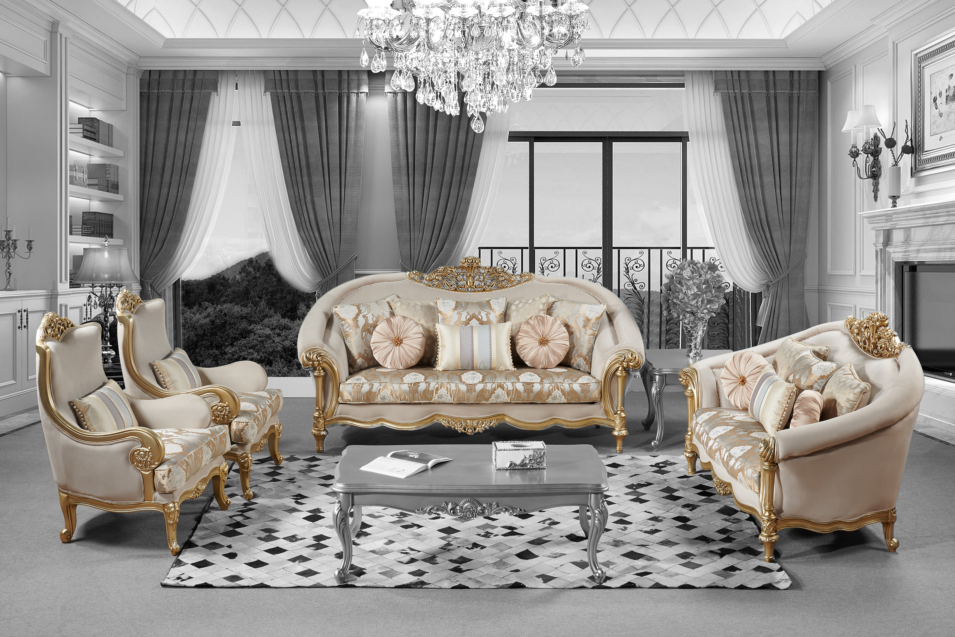 4 piece living room furniture set hotsell